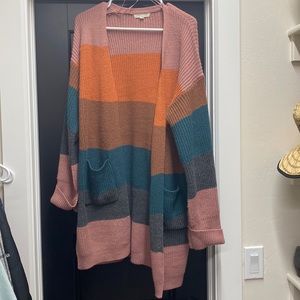 Striped Fall cardigan